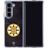 NHL Boston Bruins Distressed Galaxy Z Fold5 5G Clear Case