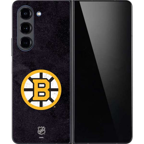 NHL Boston Bruins Distressed Galaxy Z Fold5 5G Skin