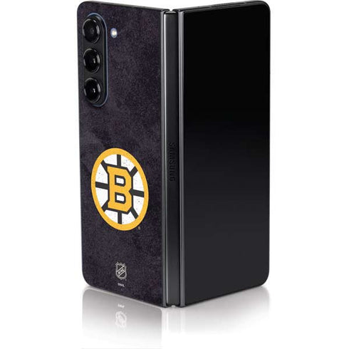 NHL Boston Bruins Distressed Galaxy Z Fold5 5G Skin