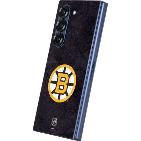 NHL Boston Bruins Distressed Galaxy Z Fold6 Skin