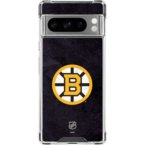 NHL Boston Bruins Distressed Google Pixel 8 Pro Clear Case