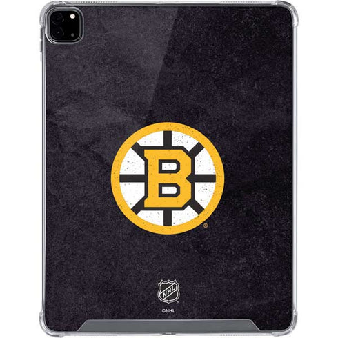 NHL Boston Bruins Distressed iPad Pro 12.9in (2020) Clear Case