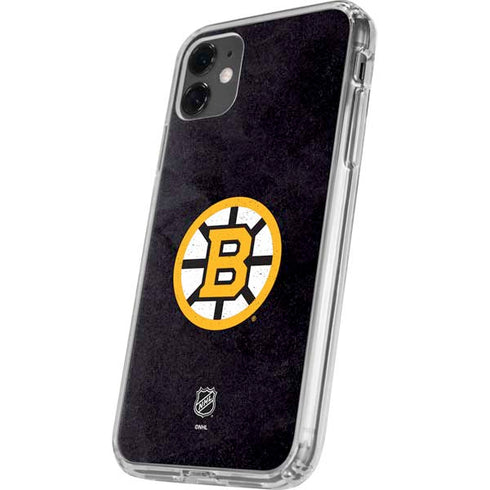 NHL Boston Bruins Distressed iPhone 11 Clear Case