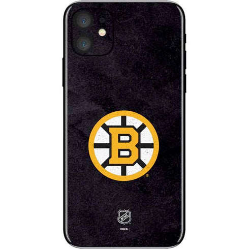 NHL Boston Bruins Distressed iPhone 11 Skin