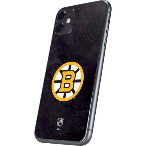 NHL Boston Bruins Distressed iPhone 11 Skin