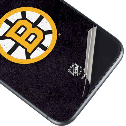 NHL Boston Bruins Distressed iPhone 11 Skin