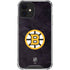 NHL Boston Bruins Distressed iPhone 12 Clear Case