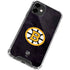 NHL Boston Bruins Distressed iPhone 12 Clear Case