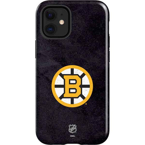 NHL Boston Bruins Distressed iPhone 12 Mini Impact Case