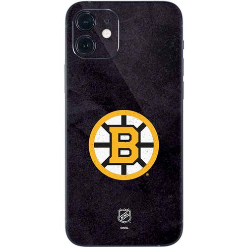 NHL Boston Bruins Distressed iPhone 12 Mini Skin