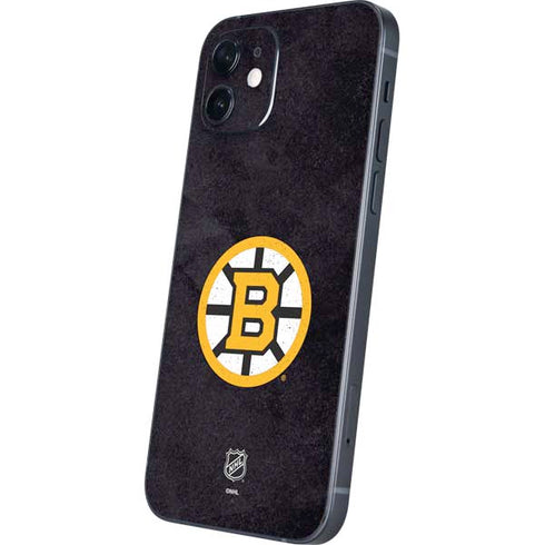 NHL Boston Bruins Distressed iPhone 12 Mini Skin