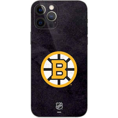 NHL Boston Bruins Distressed iPhone 12 Pro Skin