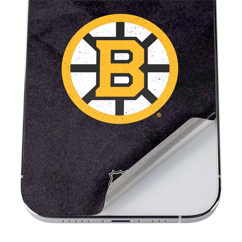 NHL Boston Bruins Distressed iPhone 12 Pro Skin