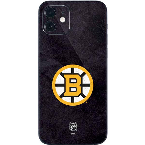 NHL Boston Bruins Distressed iPhone 12 Skin