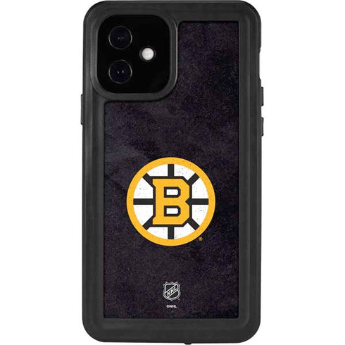 NHL Boston Bruins Distressed iPhone 12 Waterproof Case