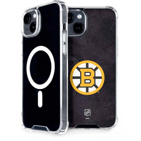 NHL Boston Bruins Distressed iPhone 13 MagSafe Case