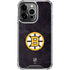 NHL Boston Bruins Distressed iPhone 13 Pro Clear Case