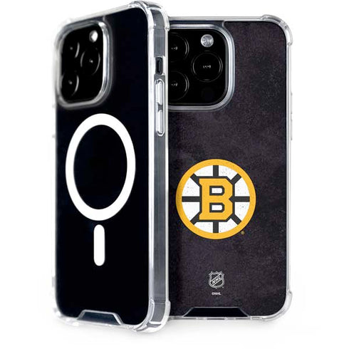 NHL Boston Bruins Distressed iPhone 13 Pro MagSafe Case