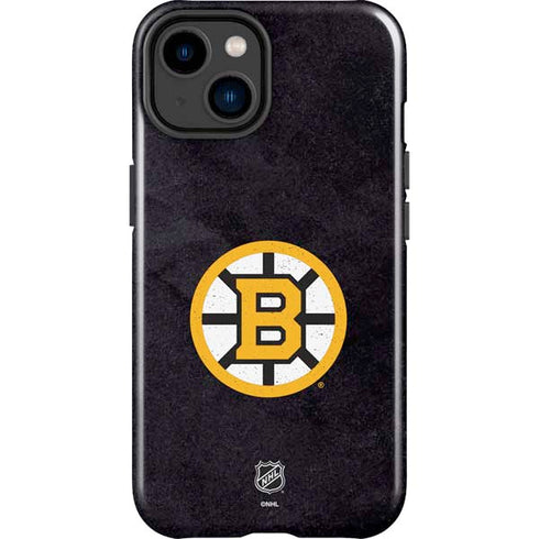NHL Boston Bruins Distressed iPhone 14 Plus Impact Case