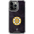 NHL Boston Bruins Distressed iPhone 14 Pro Clear Case