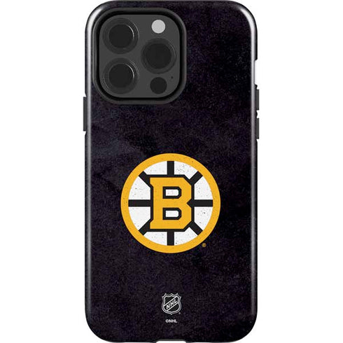 NHL Boston Bruins Distressed iPhone 14 Pro Impact Case
