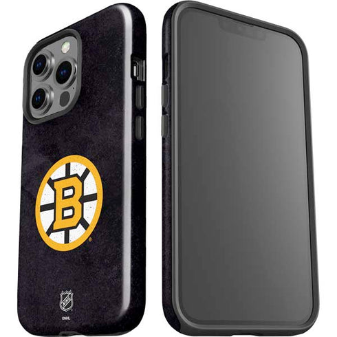 NHL Boston Bruins Distressed iPhone 14 Pro Impact Case