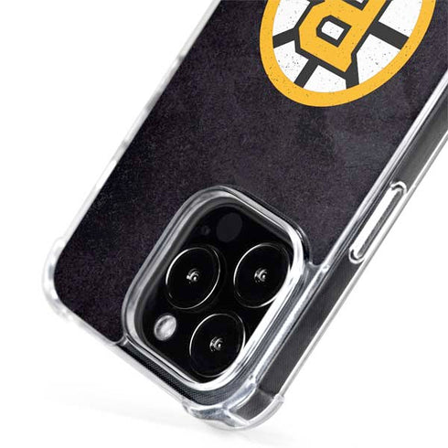 NHL Boston Bruins Distressed iPhone 14 Pro MagSafe Case