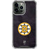 NHL Boston Bruins Distressed iPhone 14 Pro Max Clear Case