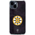 NHL Boston Bruins Distressed iPhone 15 Clear Case
