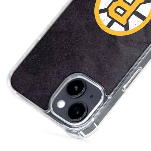NHL Boston Bruins Distressed iPhone 15 MagSafe Case