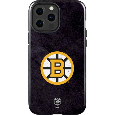 NHL Boston Bruins Distressed iPhone 15 Pro Max Impact Case