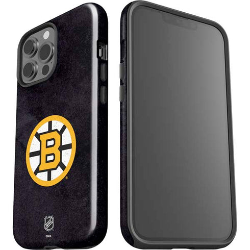 NHL Boston Bruins Distressed iPhone 15 Pro Max Impact Case
