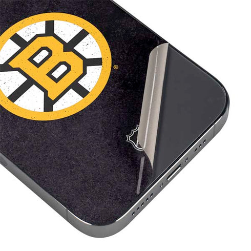 NHL Boston Bruins Distressed iPhone 15 Pro Skin