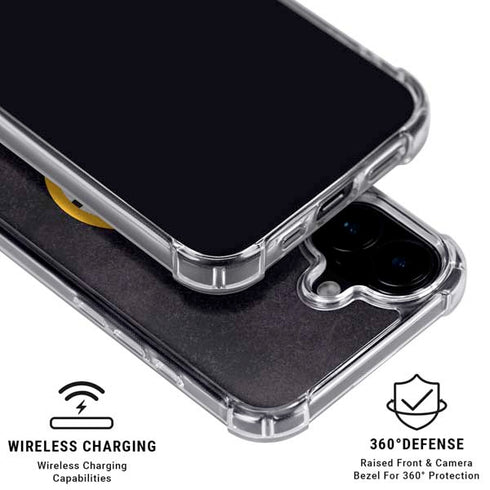 NHL Boston Bruins Distressed iPhone 16 Clear Case