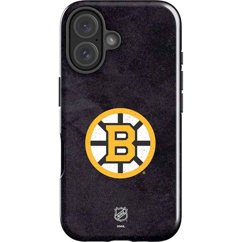 NHL Boston Bruins Distressed iPhone 16 Impact Case