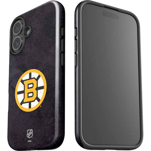 NHL Boston Bruins Distressed iPhone 16 Impact Case