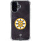 NHL Boston Bruins Distressed iPhone 16 Plus Clear Case