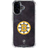 NHL Boston Bruins Distressed iPhone 16 Plus Clear Case