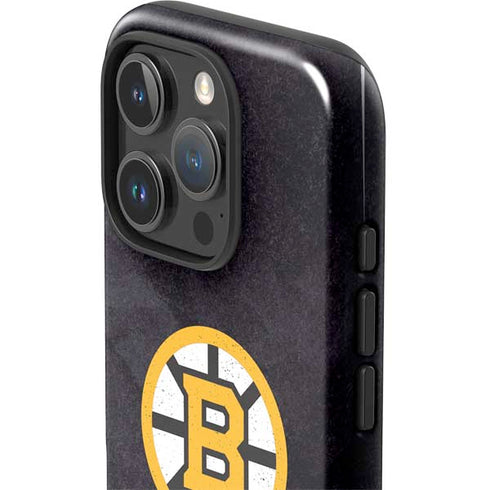NHL Boston Bruins Distressed iPhone 16 Pro Impact Case