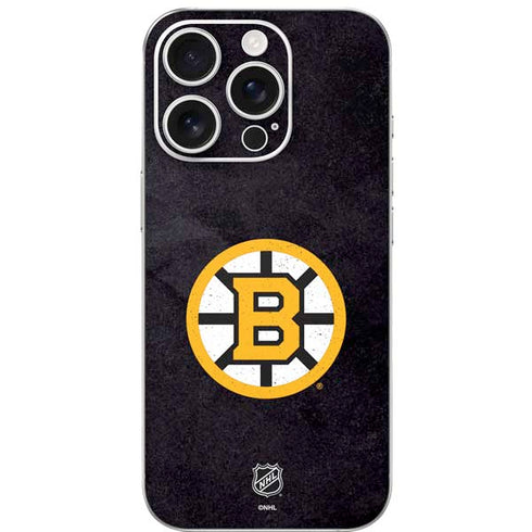 NHL Boston Bruins Distressed iPhone 16 Pro Skin
