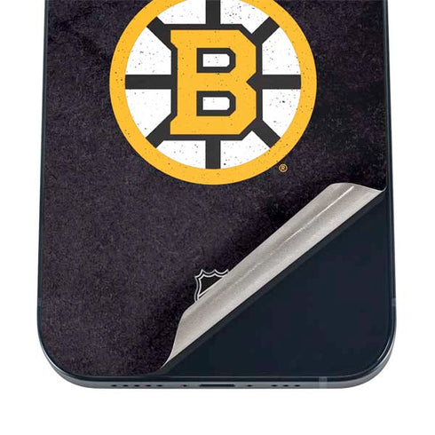 NHL Boston Bruins Distressed iPhone 16 Skin