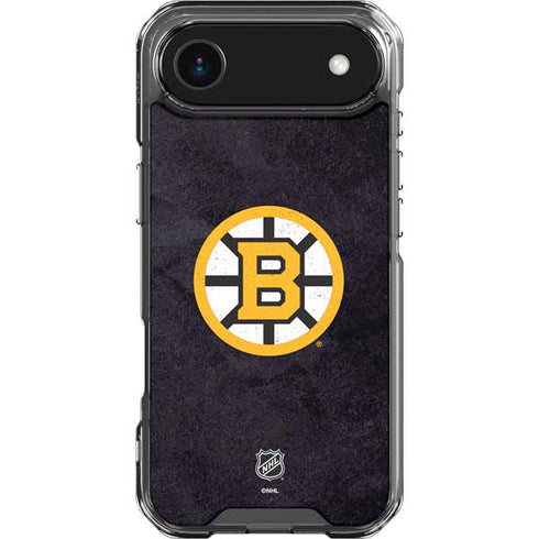 NHL Boston Bruins Distressed iPhone 17 Air Clear Case