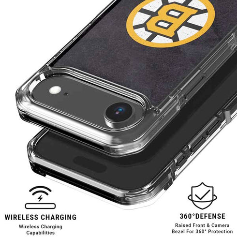NHL Boston Bruins Distressed iPhone 17 Air Clear Case