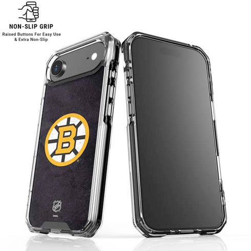 NHL Boston Bruins Distressed iPhone 17 Air Clear Case