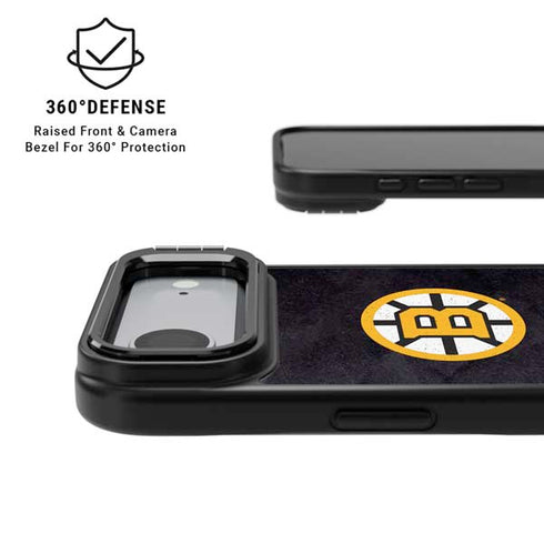 NHL Boston Bruins Distressed iPhone 17 Air Kickstand Case