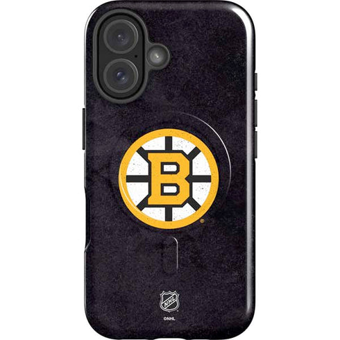 NHL Boston Bruins Distressed iPhone 17 Magsafe Impact Case