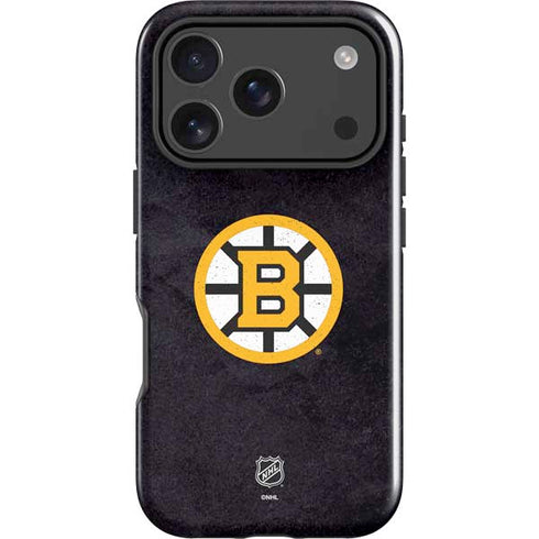 NHL Boston Bruins Distressed iPhone 17 Pro Impact Case