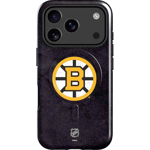 NHL Boston Bruins Distressed iPhone 17 Pro Magsafe Impact Case