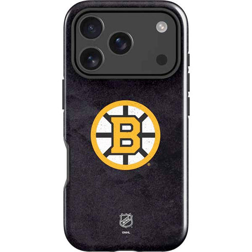 NHL Boston Bruins Distressed iPhone 17 Pro Max Impact Case