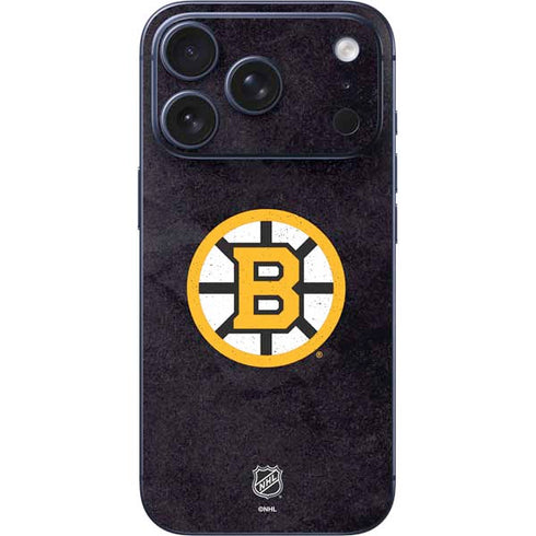 NHL Boston Bruins Distressed iPhone 17 Pro Max Skin